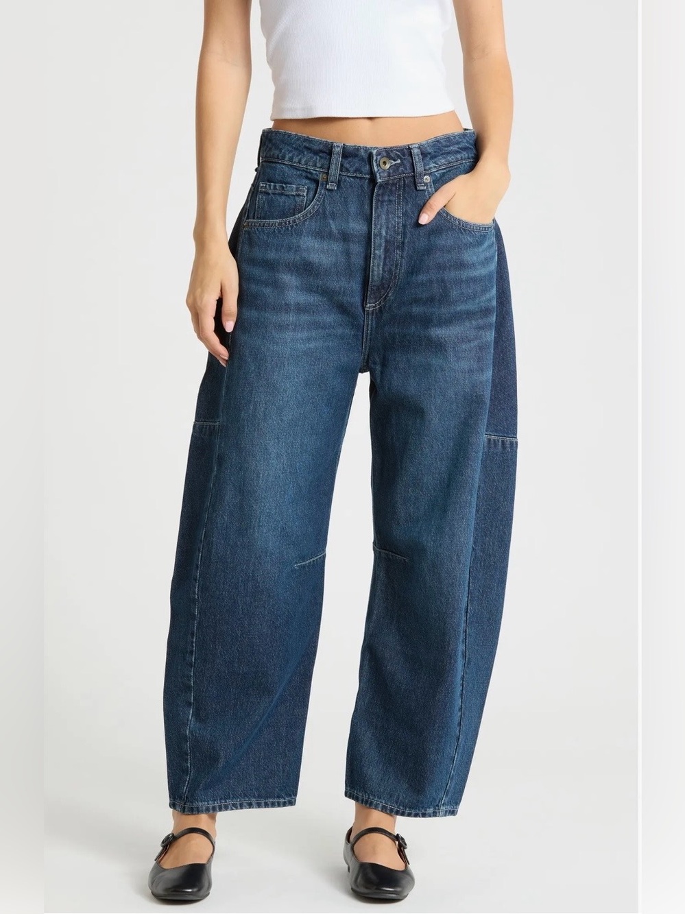NWT! Rag&Bone Chase High-Rise Barrel Jean Sz:26 Grafton